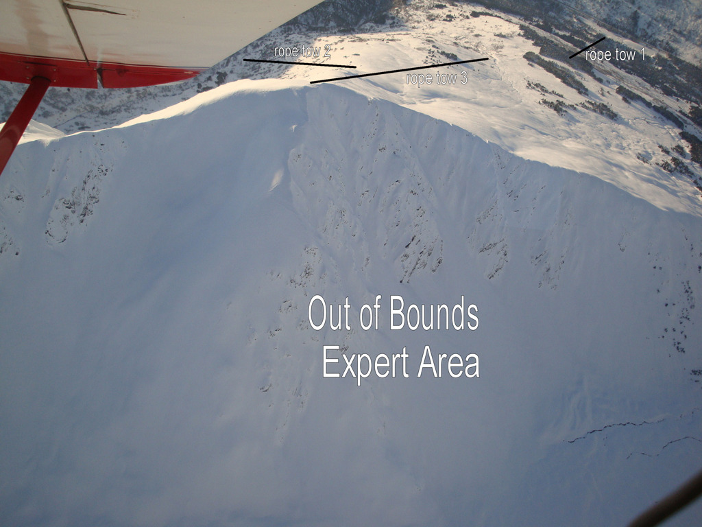 Manitoba Mountain out of bounds area