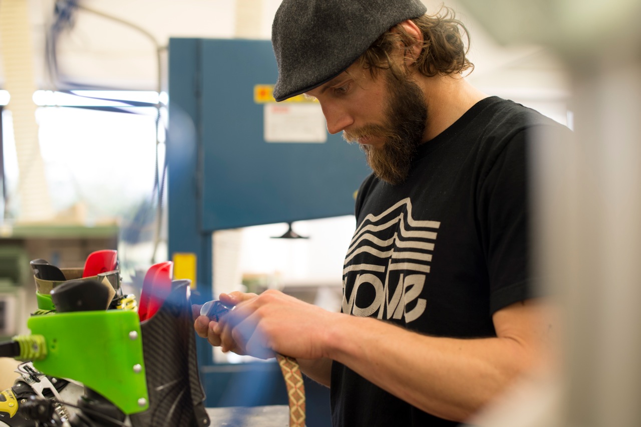 Eric Hjorleifson hard at work
