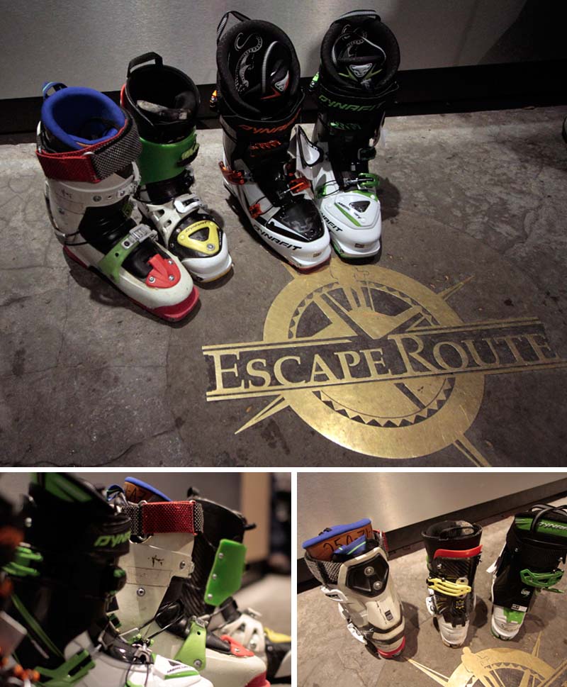 Dynafit Boots at the escape route