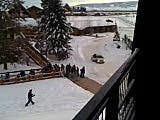 Tram line on opening day at Jackson Hole thumbnail