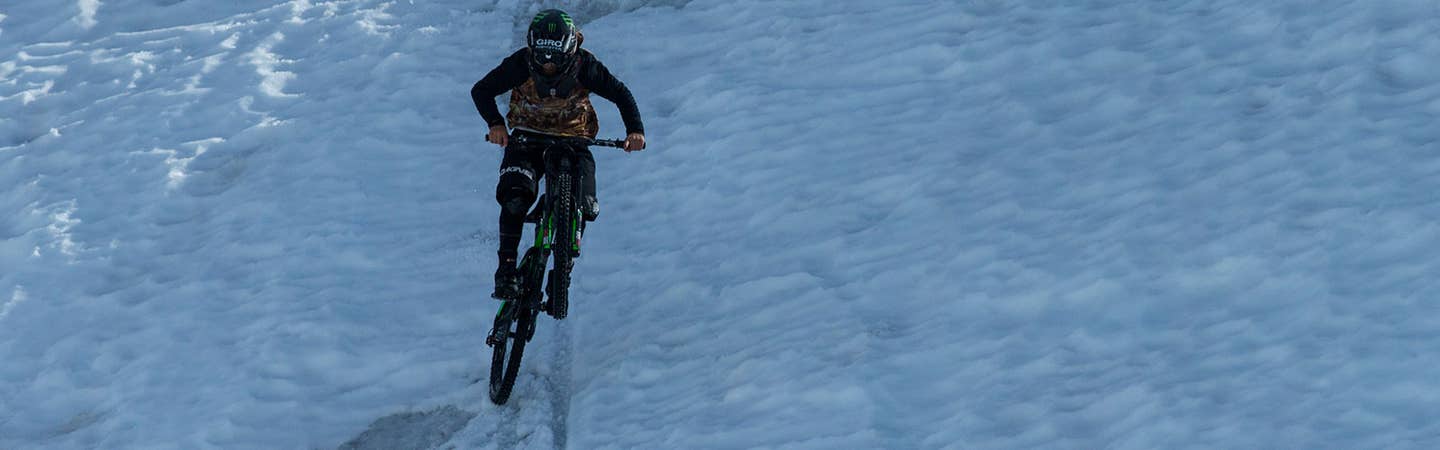 Mountain Biking on a Glacier - Mind the Gap Episode 3 thumbnail