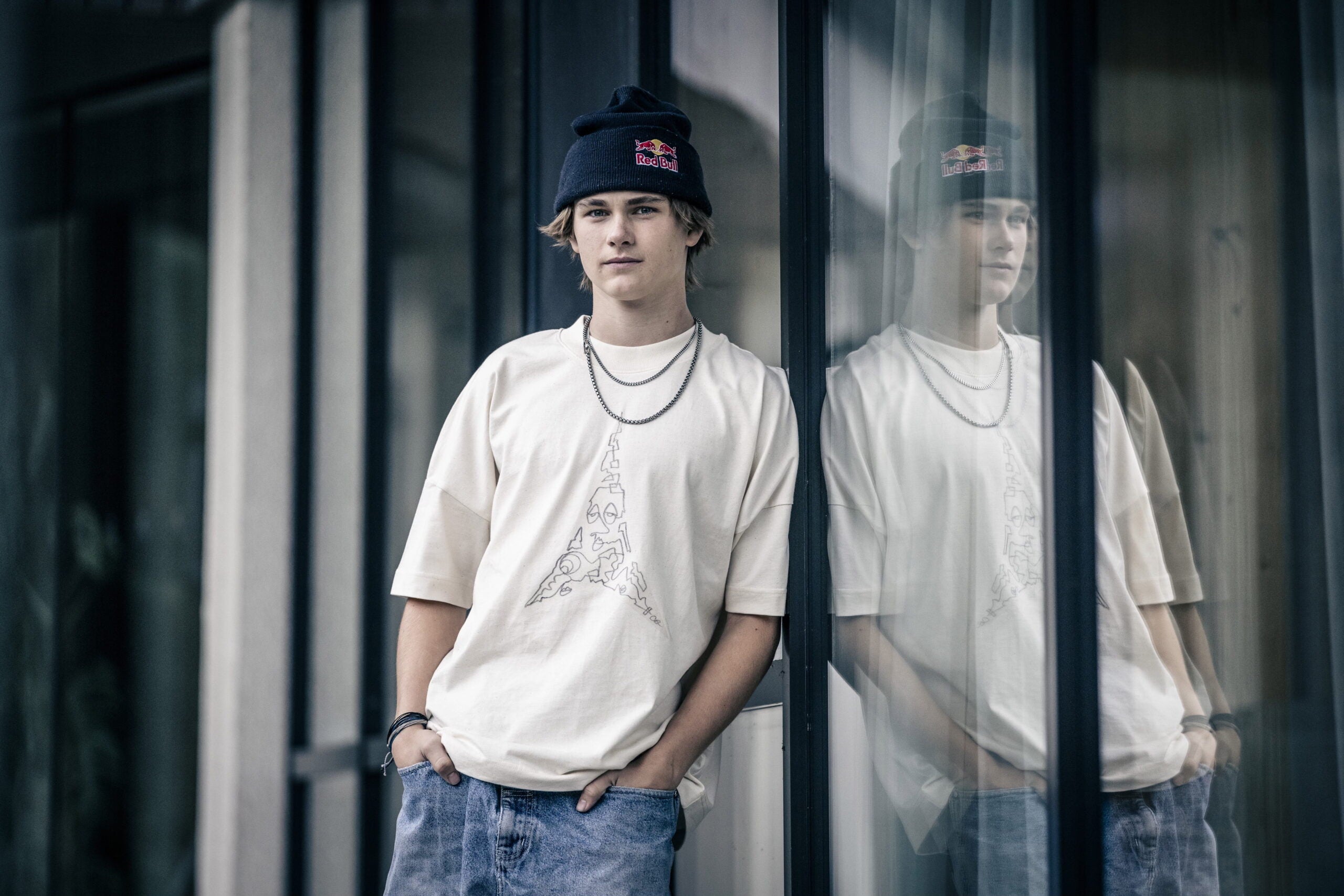 Kai Jones in Austria in a reflective moment